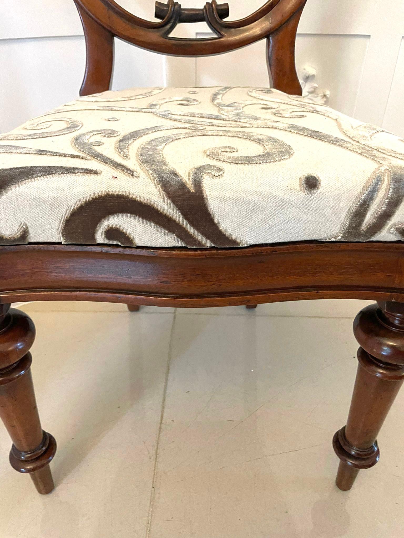 Other Outstanding Set of 6 Victorian Antique Mahogany Balloon Back Dining Chairs For Sale
