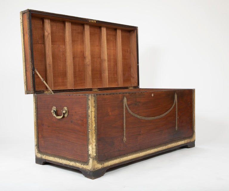Outstanding Ship Captain's Sea Chest at 1stDibs