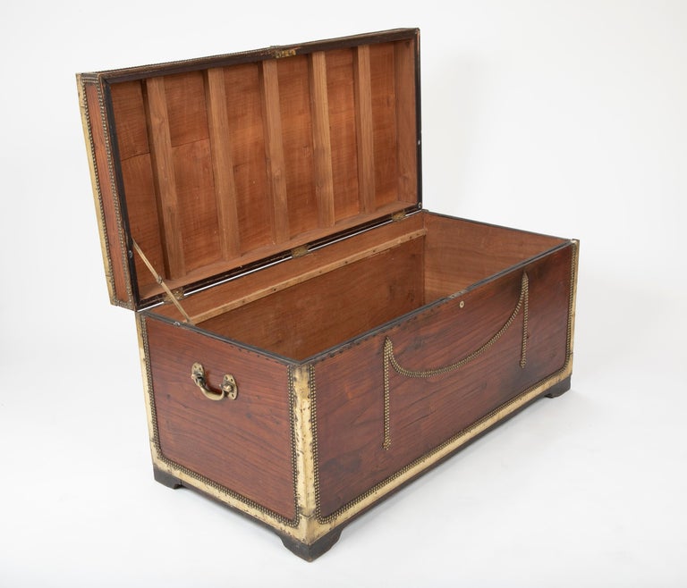 Outstanding Ship Captain's Sea Chest at 1stDibs