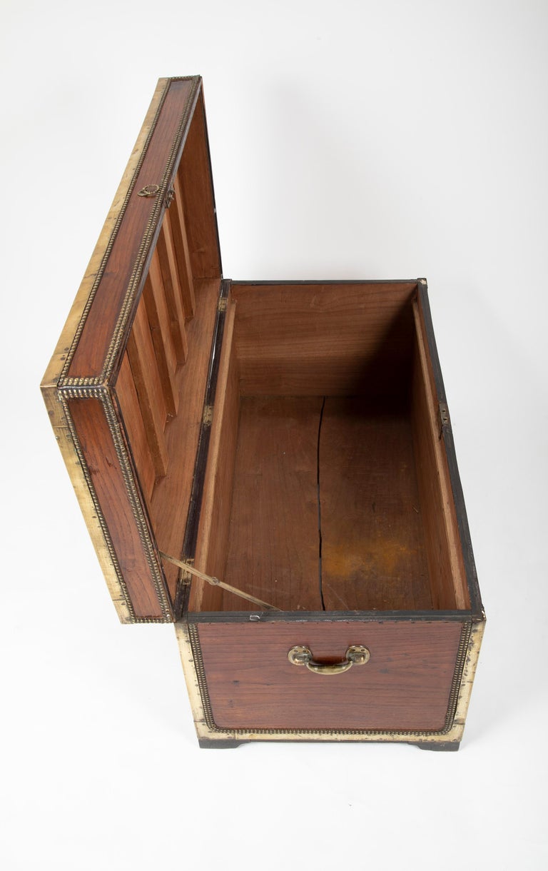 Outstanding Ship Captain's Sea Chest at 1stDibs