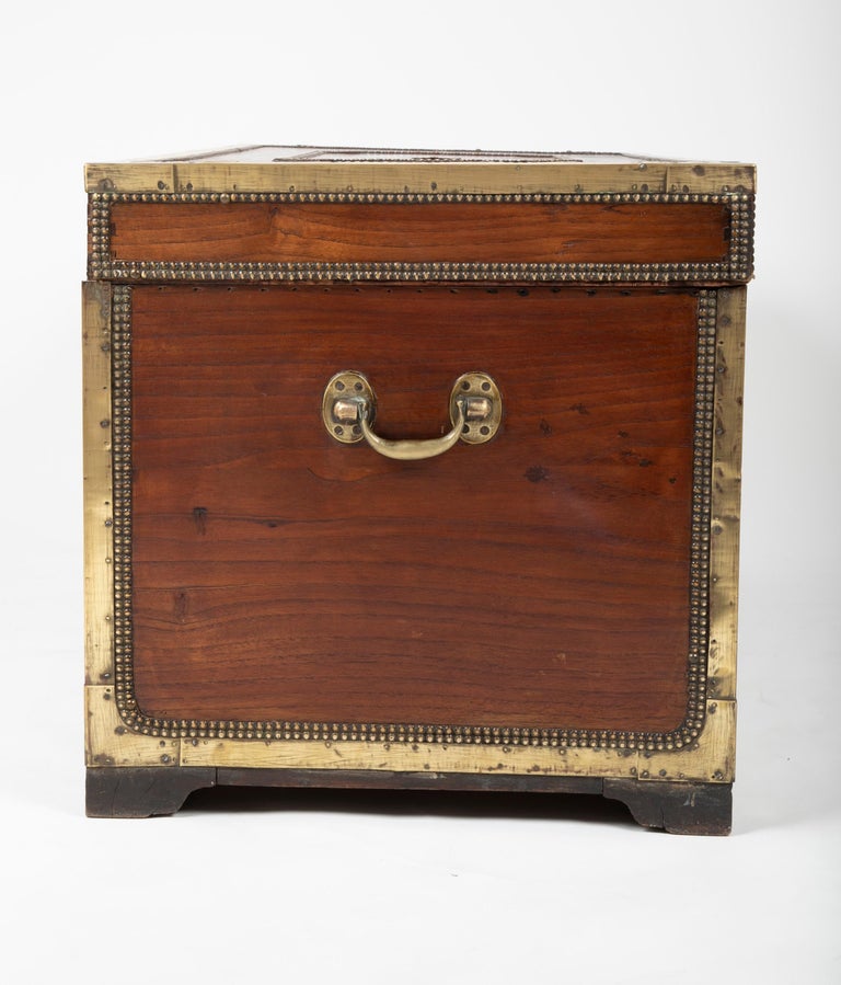 Outstanding Ship Captain's Sea Chest at 1stDibs