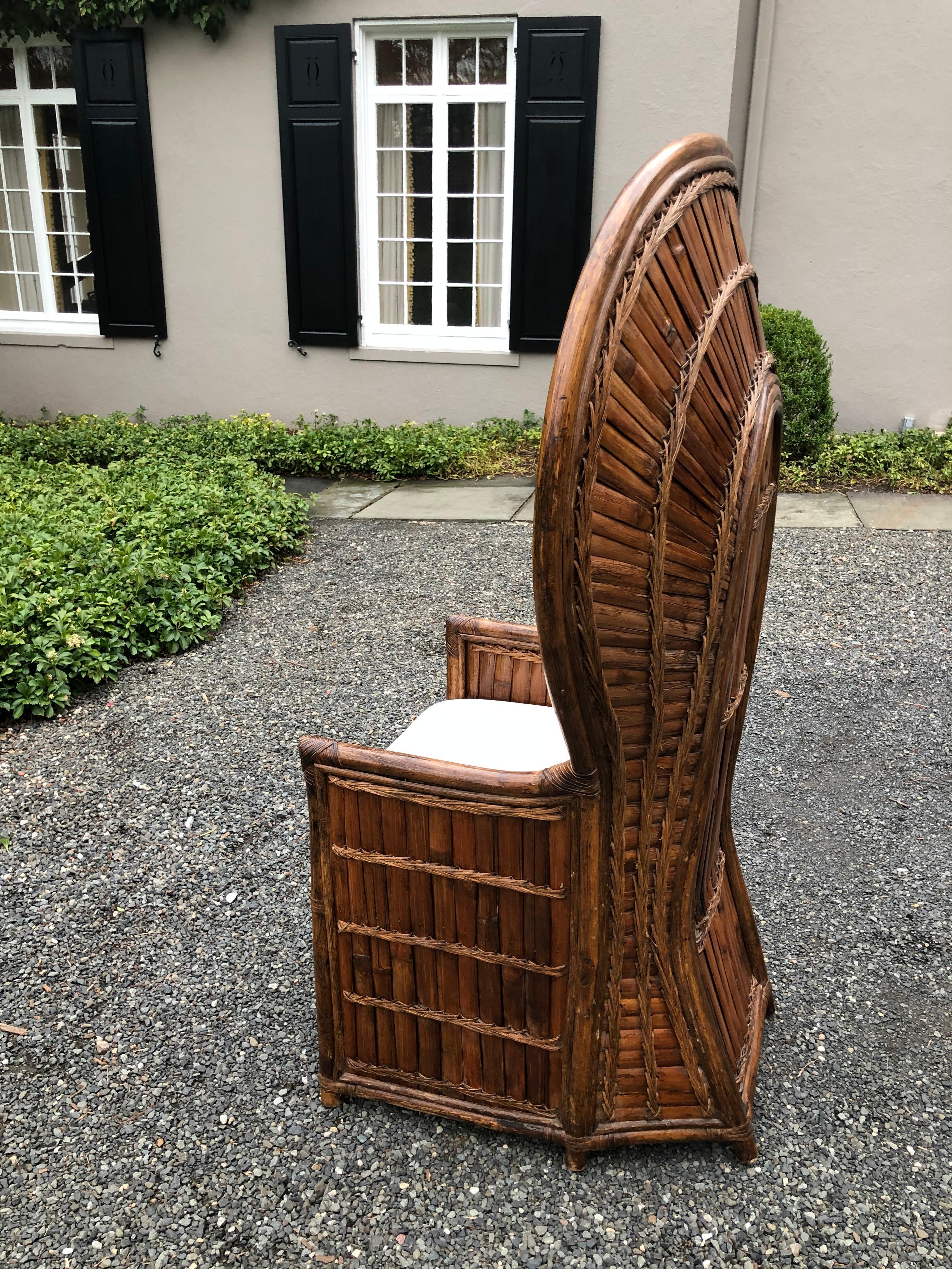 bamboo peacock chair