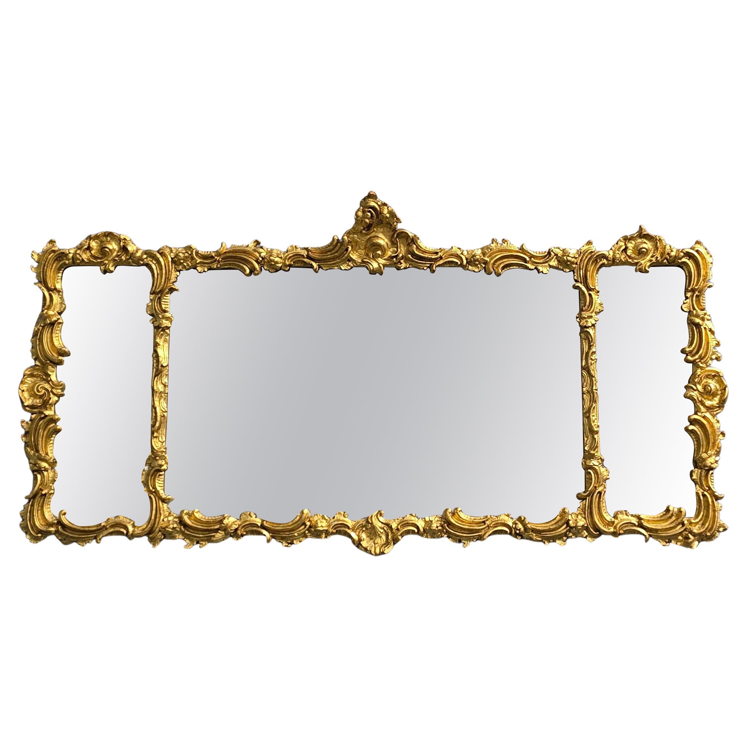 Outstanding Victorian Gilt Mirror