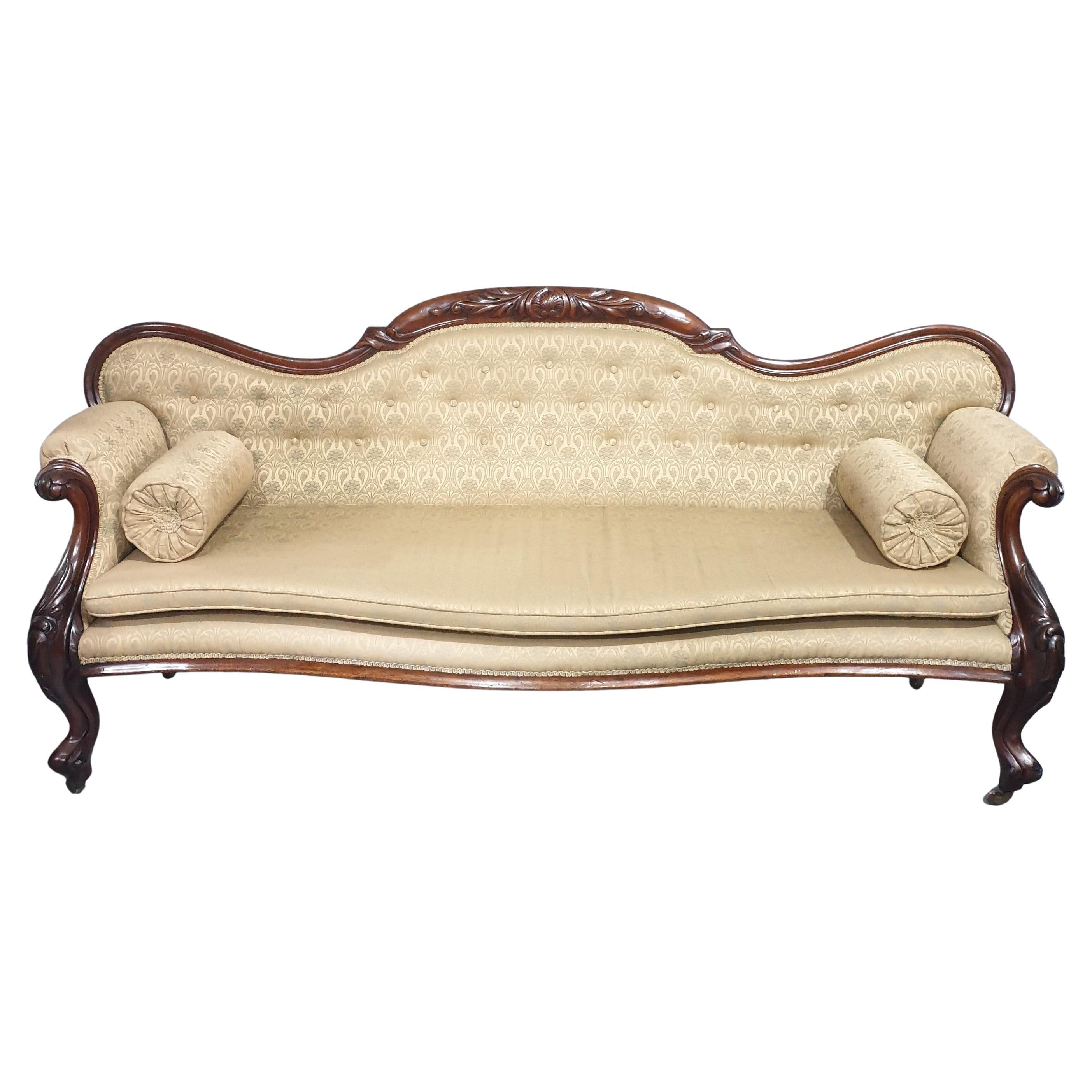Outstanding Victorian Mahogany Sofa