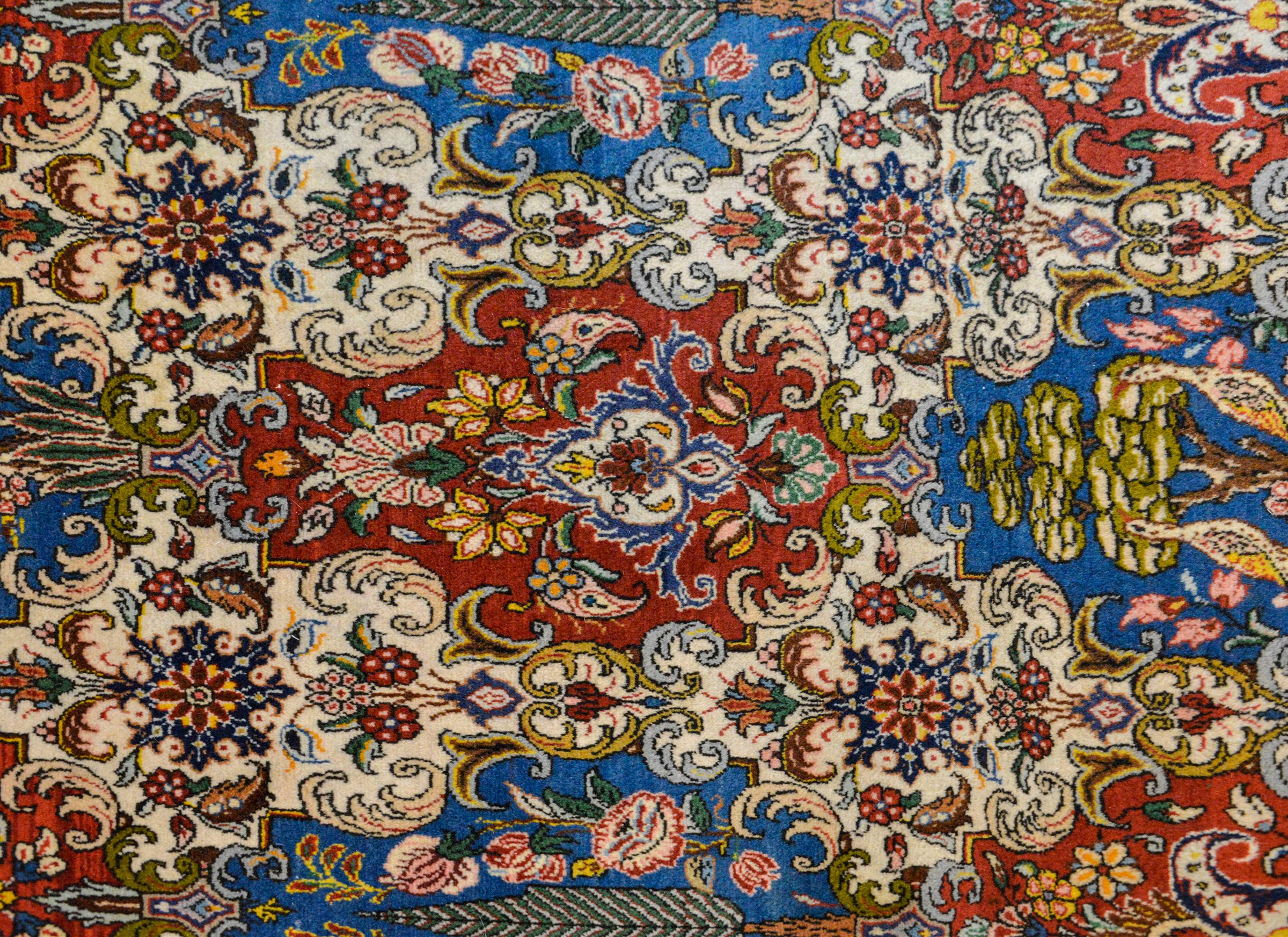 Hand-Knotted Outstanding Vintage Bakhtiari Rug For Sale