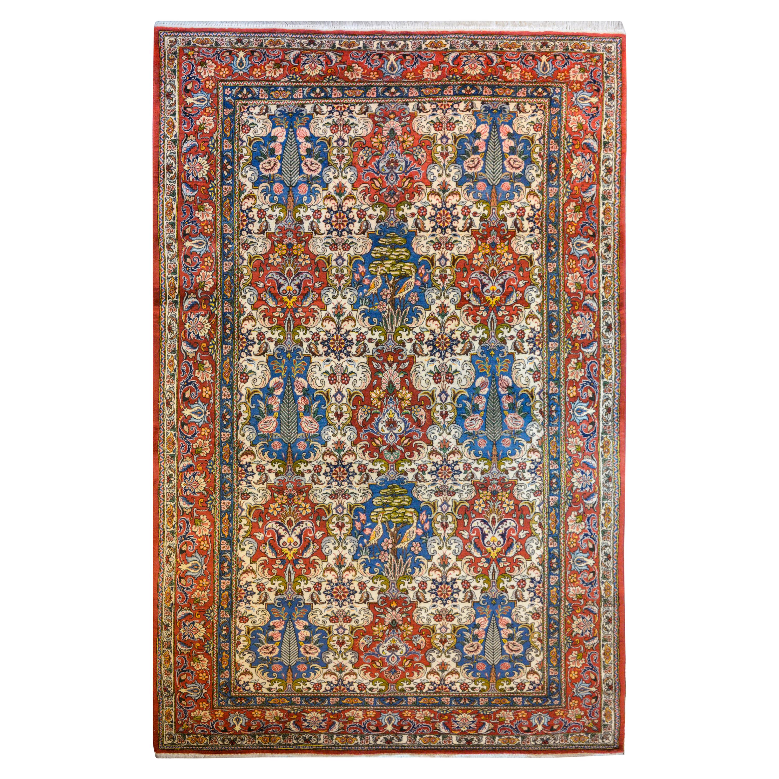 Hervorragender Bakhtiari Teppich im Vintage-Stil