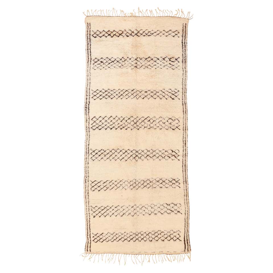 Vintage Square Ivory Azilal Moroccan Berber Rug For Sale at 1stDibs ...