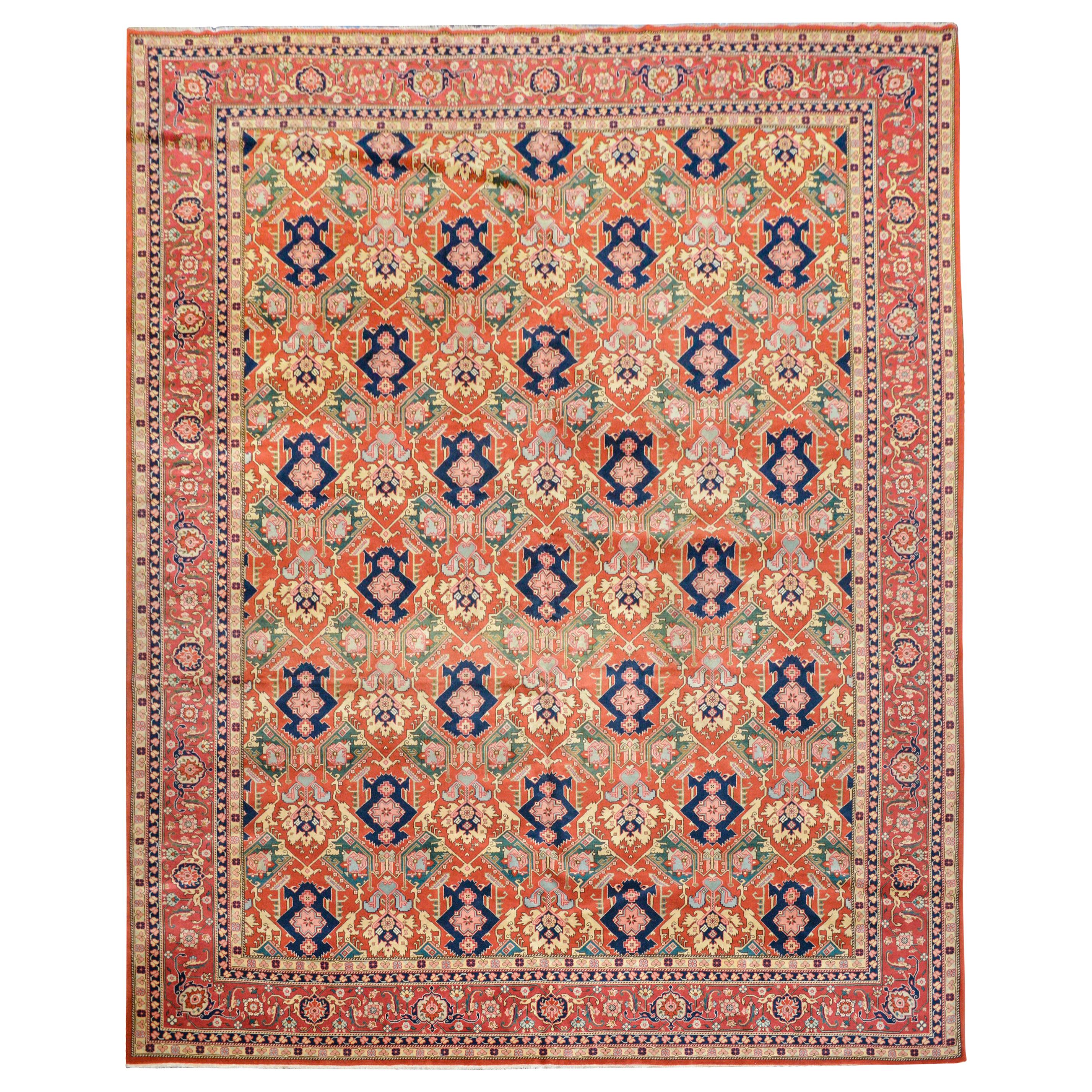 Outstanding Vintage Serapi-Style Rug For Sale