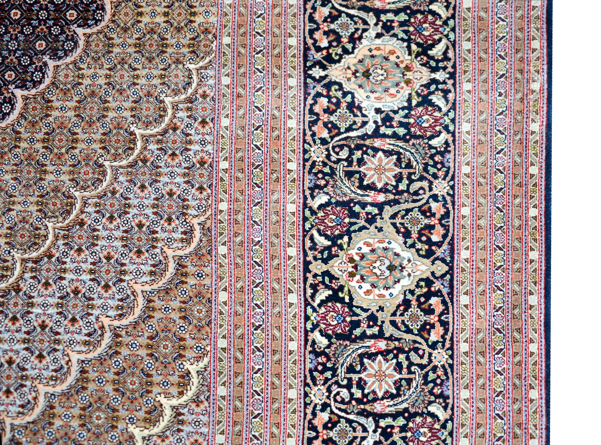 Hervorragender Vintage-Tabriz-Teppich (20. Jahrhundert) im Angebot