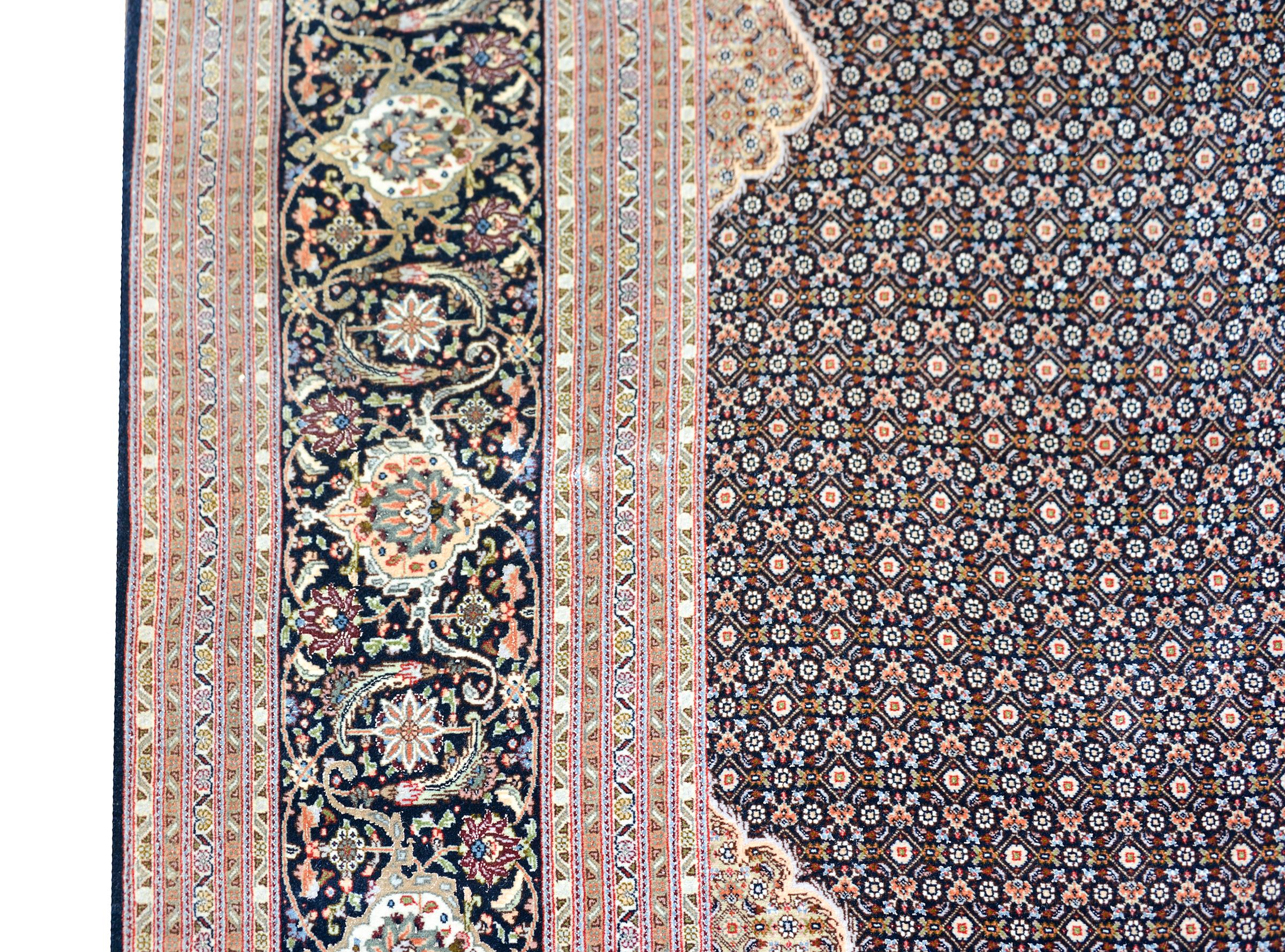 Hervorragender Vintage-Tabriz-Teppich (Wolle) im Angebot