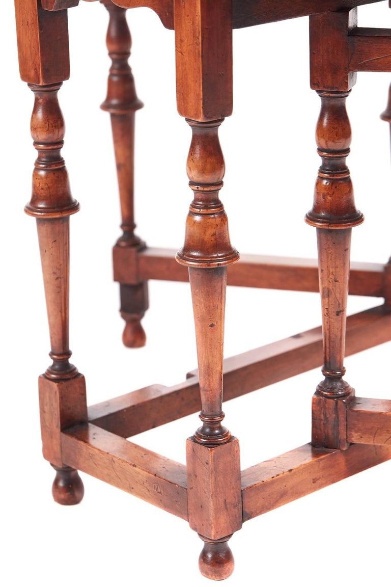 Outstanding Walnut Drop-Leaf Coffee Table at 1stdibs