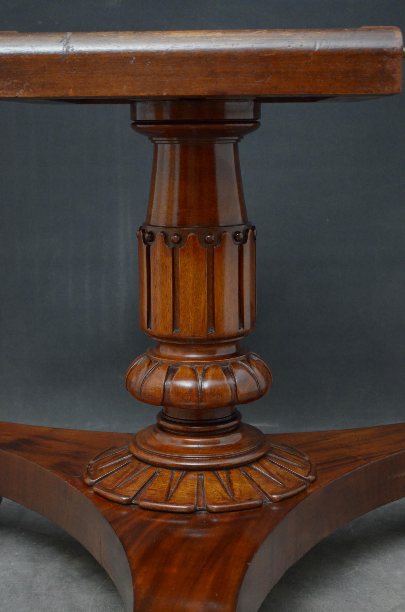 Outstanding William IV Mahogany Centre/Dining Table 10