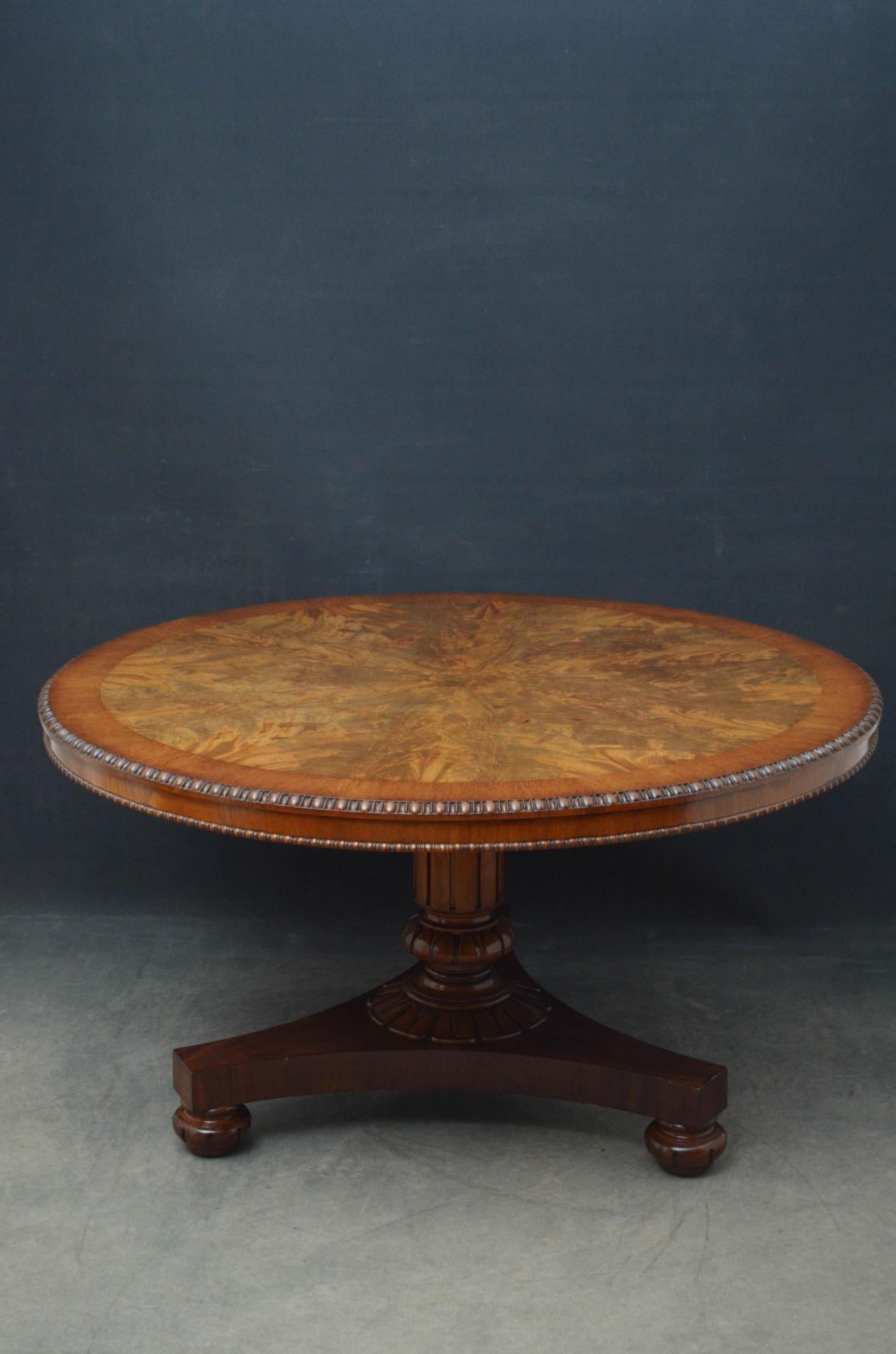 British Outstanding William IV Mahogany Centre/Dining Table