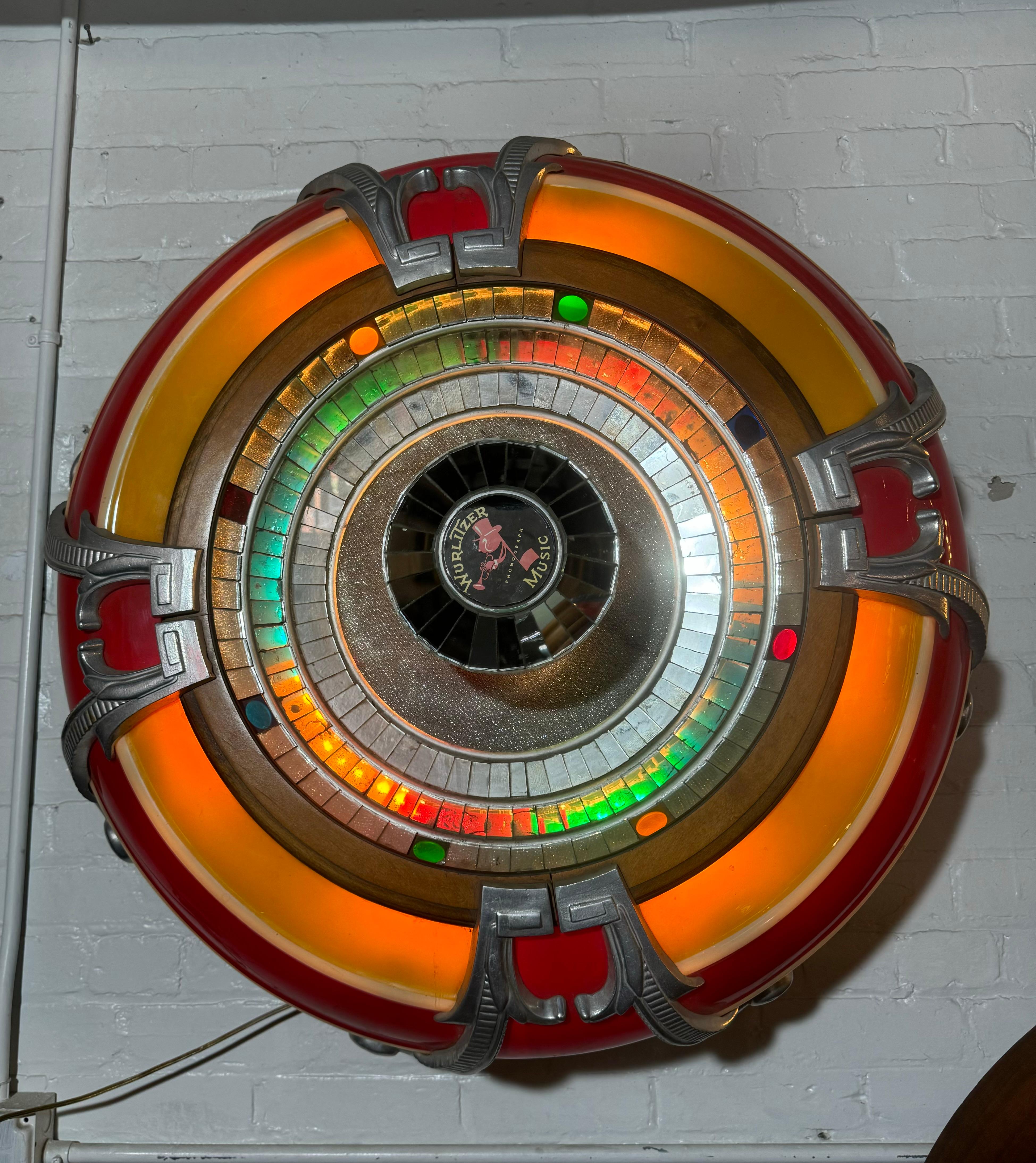 Art déco Magnifique boîte à gâteaux 1015 «bbler » de Wurlitzer et rare platine extension 4008 en vente