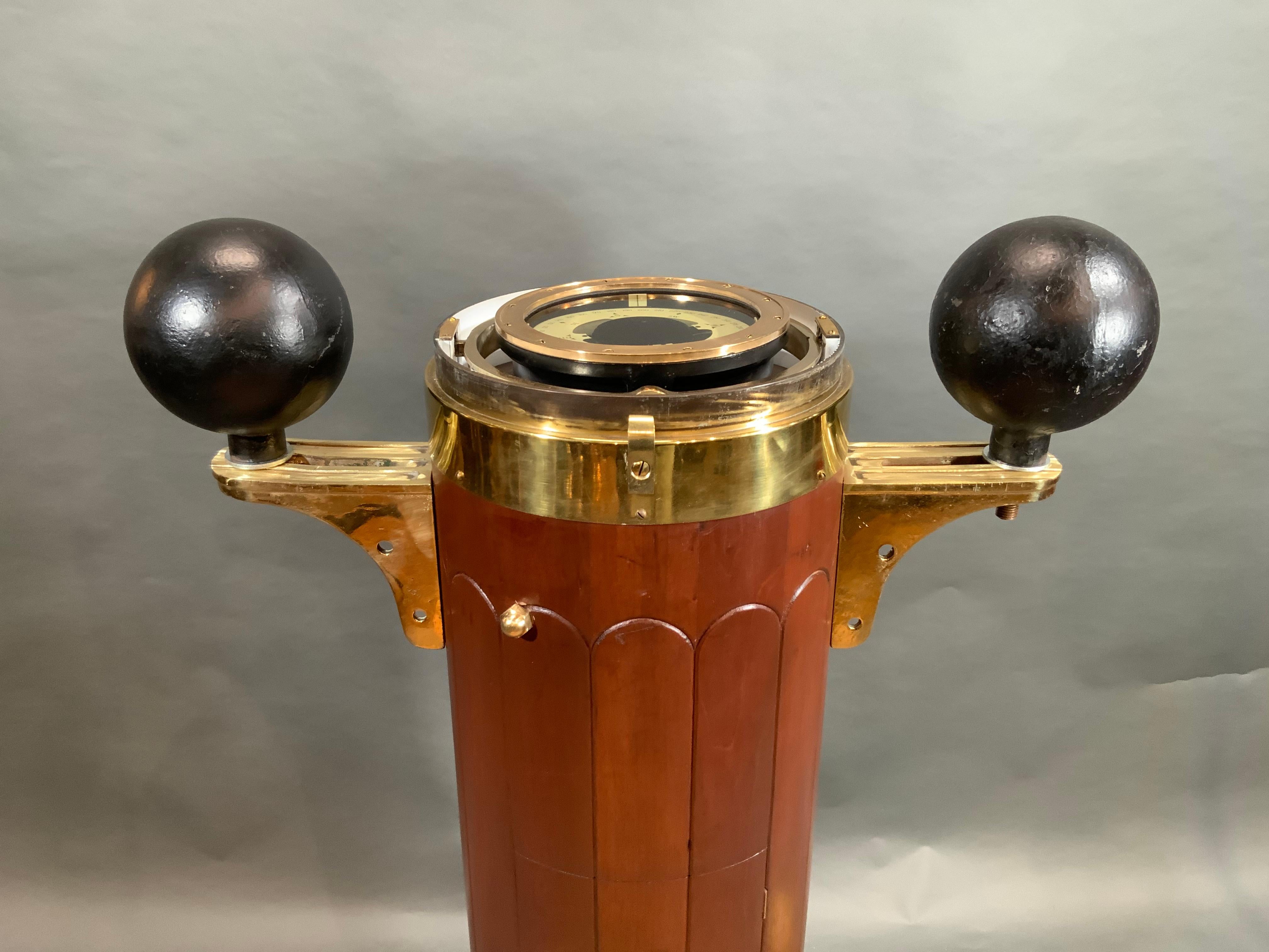 Outstanding Yacht Binnacle by Negus In Good Condition In Norwell, MA