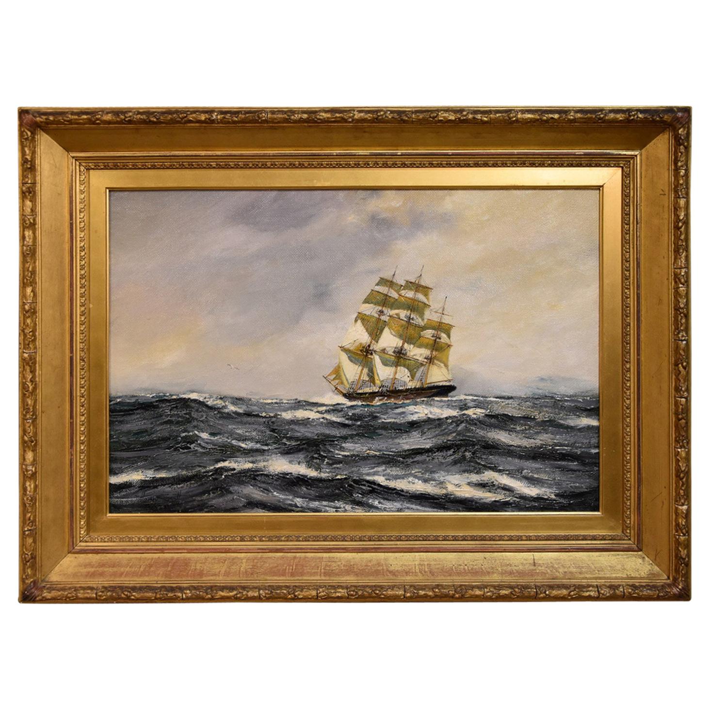 "Outward Bound, The Clipper Ship Lightning" by Henry Scott