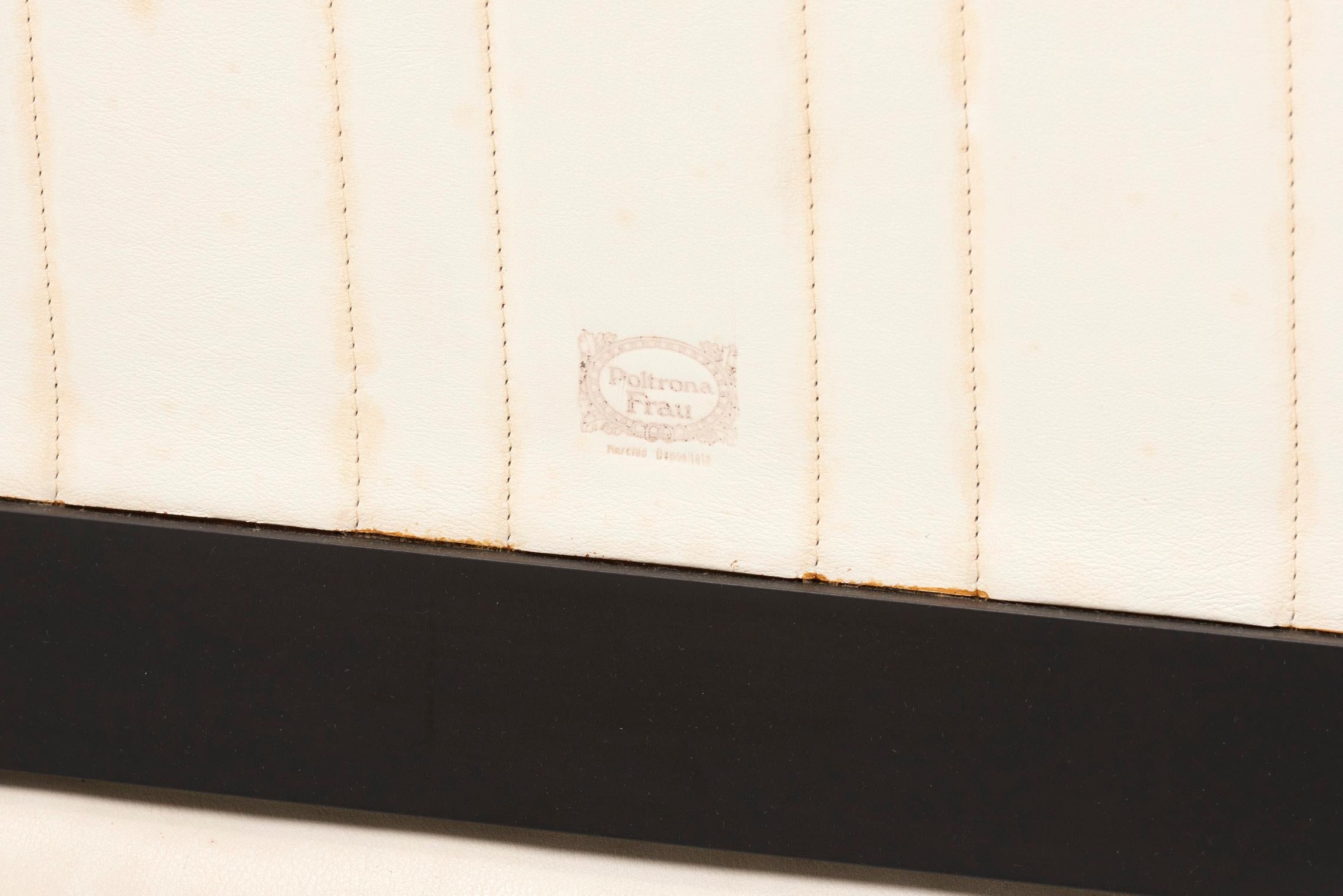 Canapé « Ouverture » de Pierluigi Cerri pour Poltrona Frau en cuir blanc des années 1980 État moyen - En vente à Berlin, DE