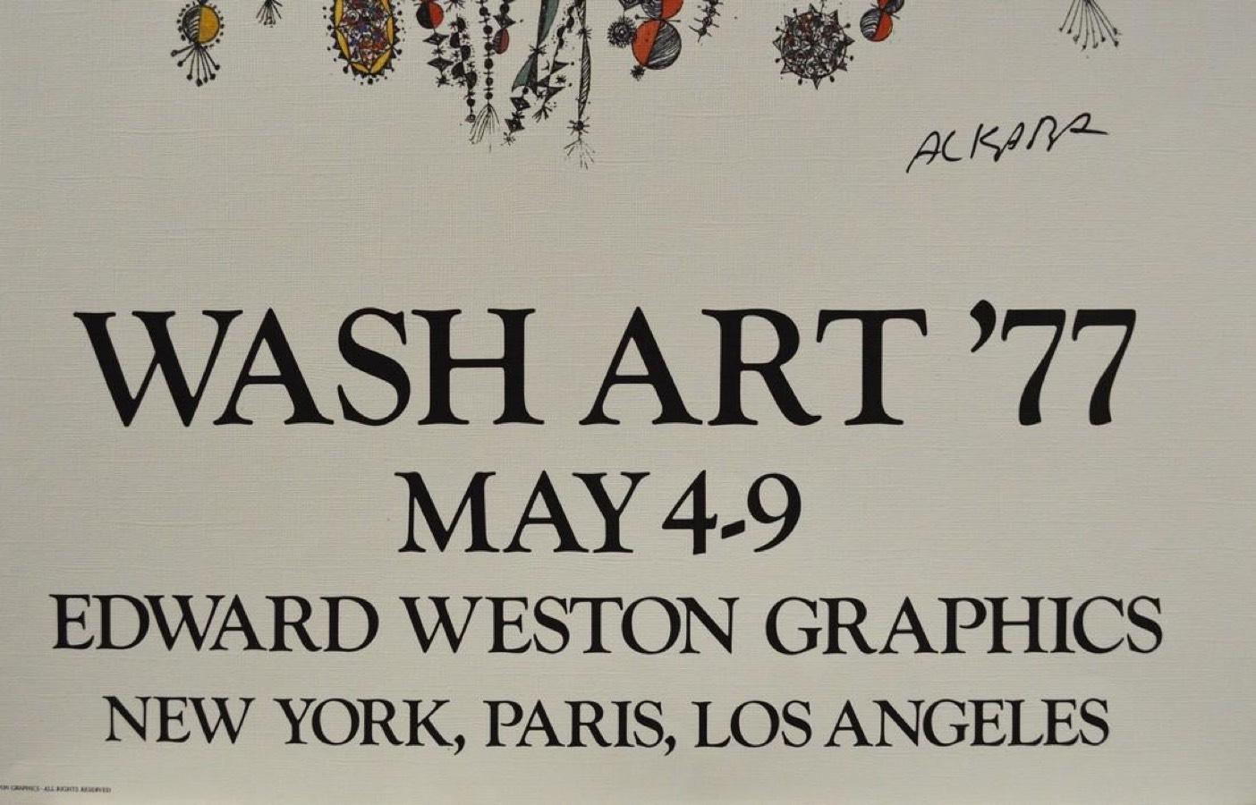 Wash Art ’77, May 4-9-Poster - Print by Ovadia Alkara
