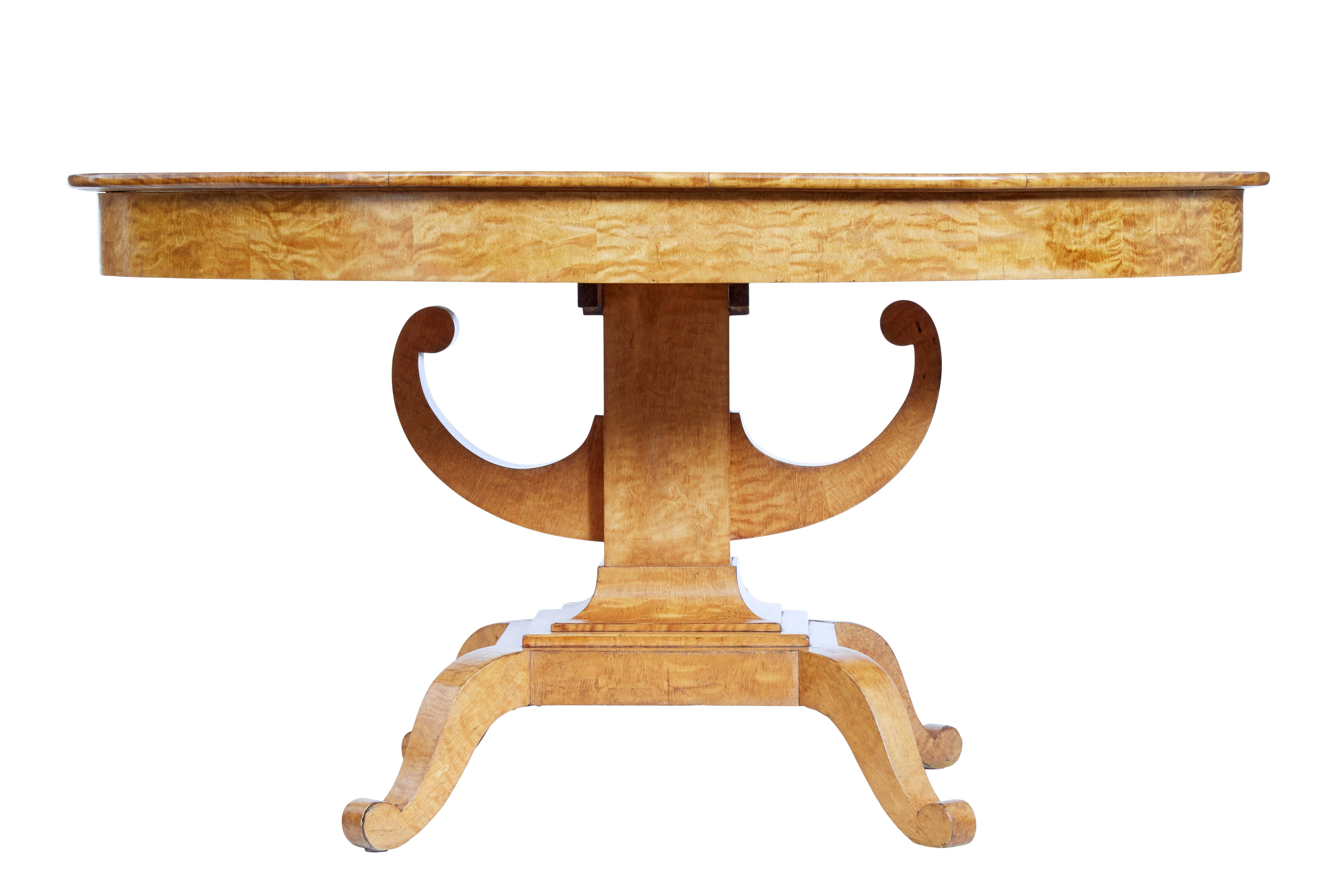 Oval 19th Century Birch Empire Center Table In Good Condition In Debenham, Suffolk