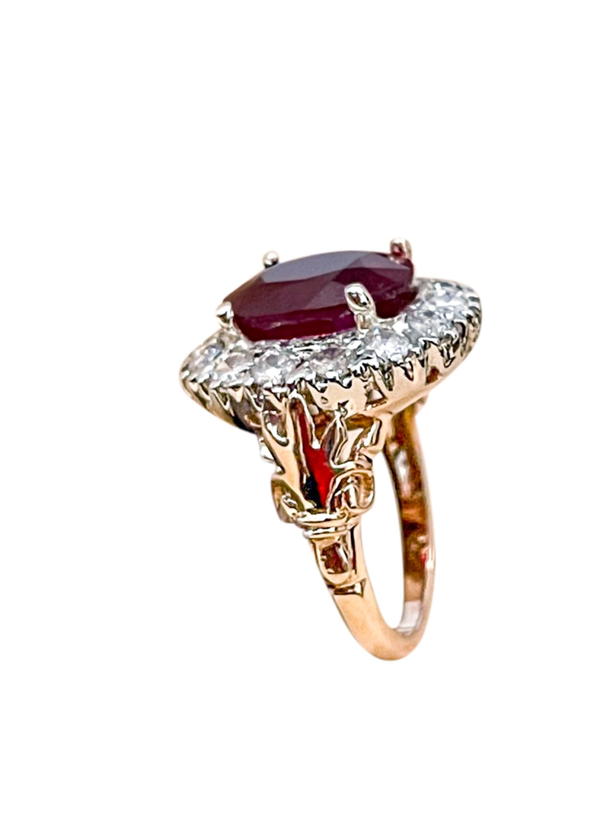 8 carat ruby ring