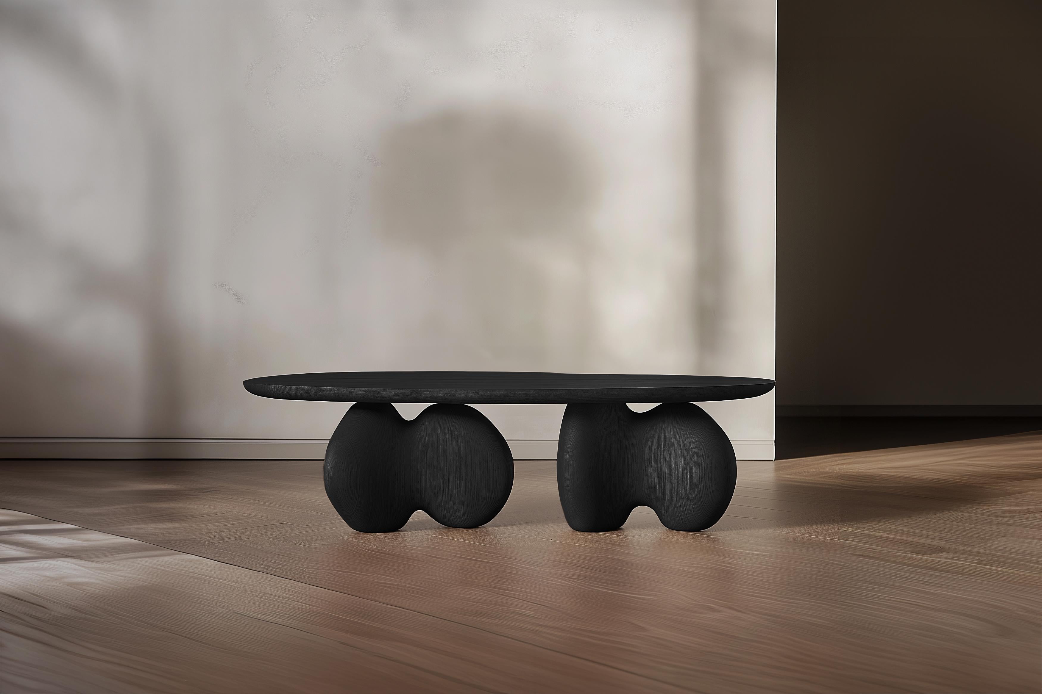 Bois de feuillus Table d'appoint ovale Serie 53 - Sereno by NONO for Sophisticated Interiors en vente