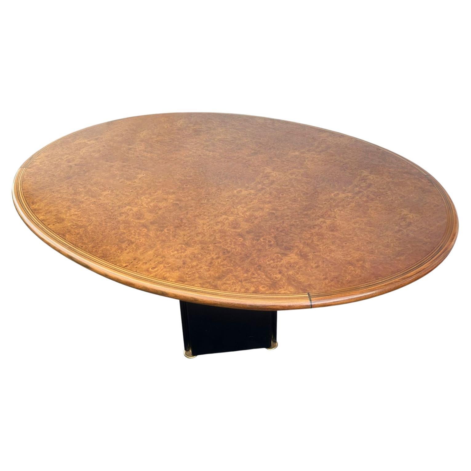 Oval Africa dining table by Afra and Tobia Scarpa for Maxalto Italy 1970s