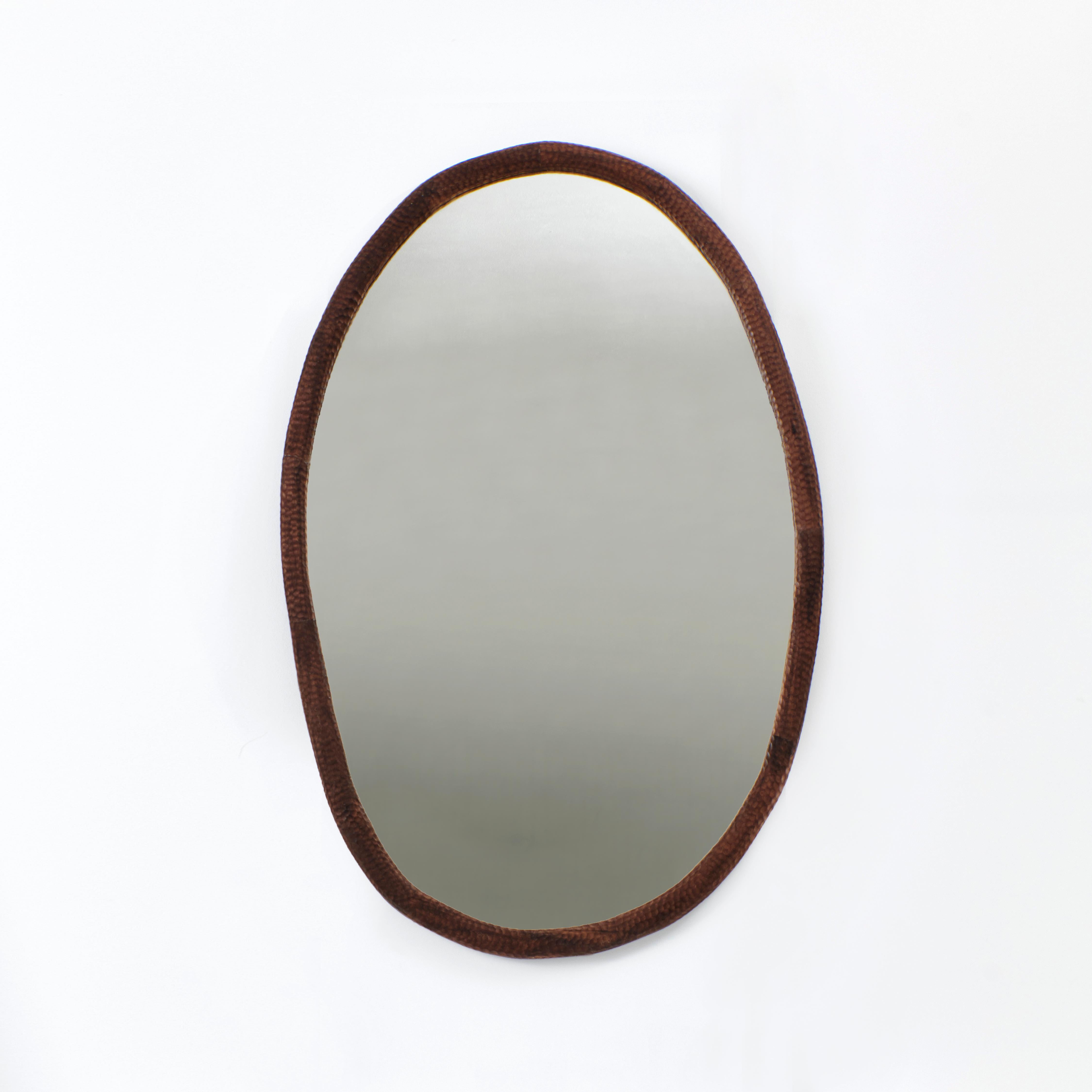 Portuguese Oval Amarante Mirror For Sale