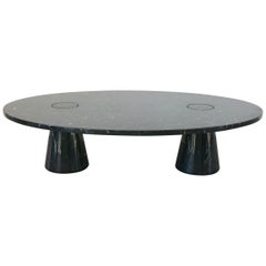 Oval Angelo Mangiarotti Marble Coffee Table