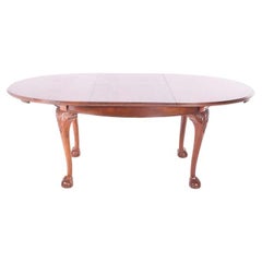 Oval Antique Mahogany "Ee-zi-way" Extending Dining Table, 20th Century.
