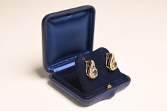 Aquamarine and Tanzanite Earrings. 3.60TCW Aquamarine Diamond 18K Yellow Gold