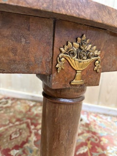 Oval Art Deco Burl Wood Dining Table, 20th Century