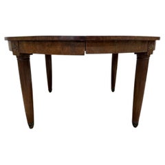 Oval Art Deco Burl Wood Dining Table, 20th Century