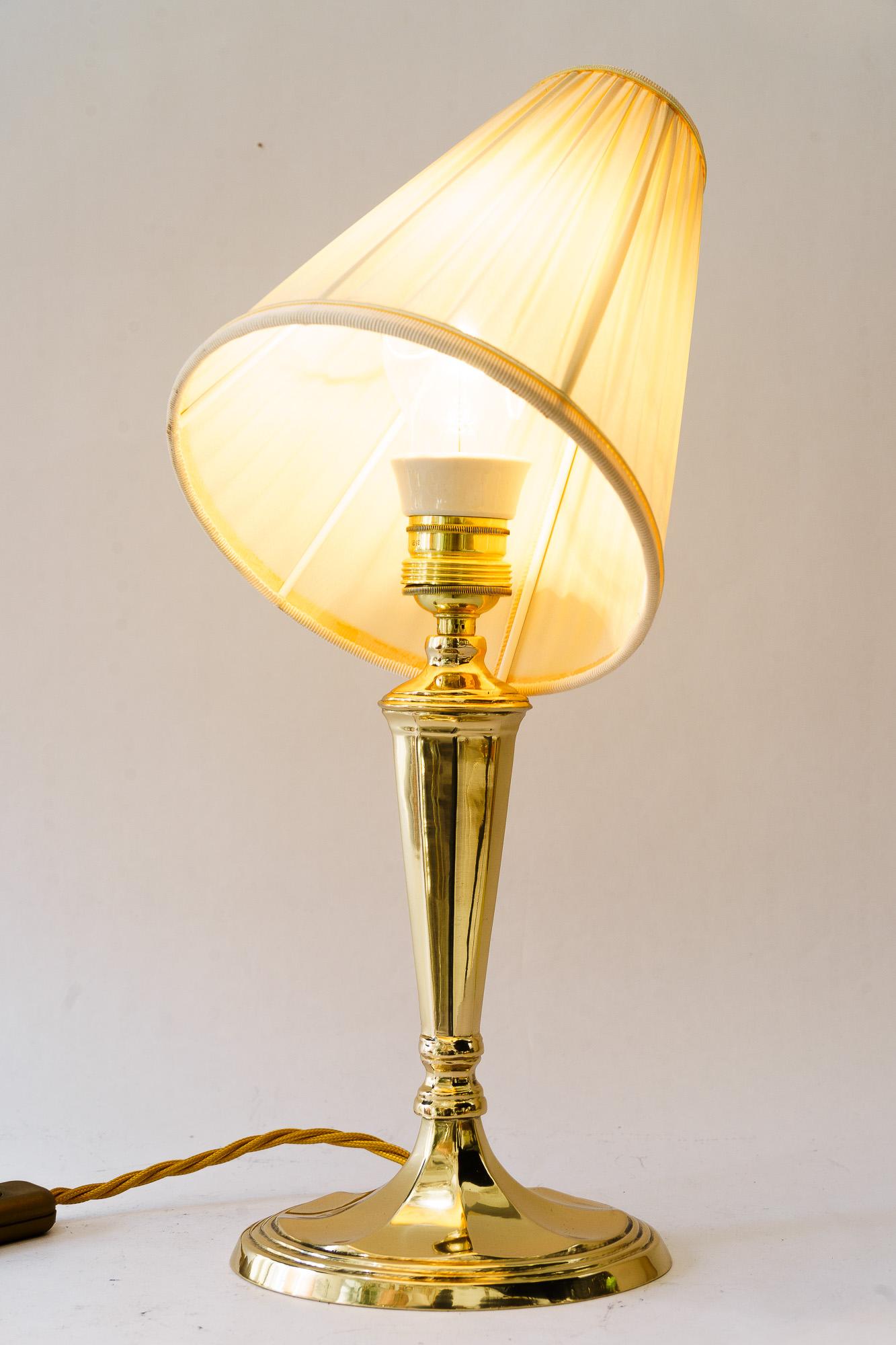 Oval Art Deco table lamp vienna around 1920s For Sale 3