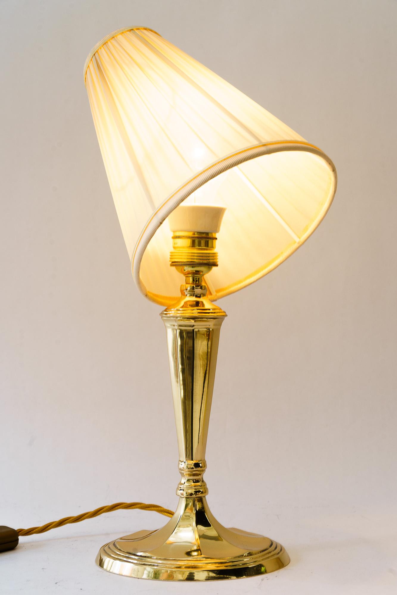 Oval Art Deco table lamp vienna around 1920s For Sale 4