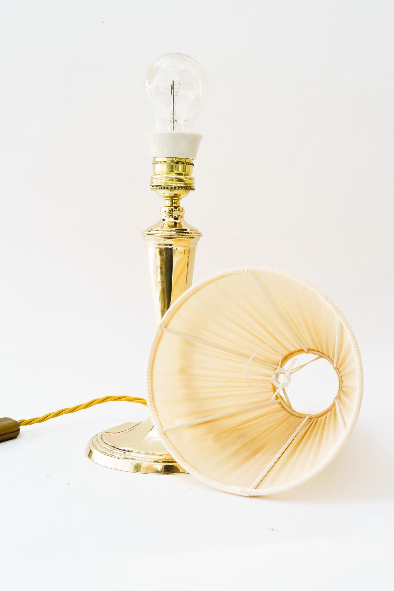 Oval Art Deco table lamp vienna around 1920s For Sale 5