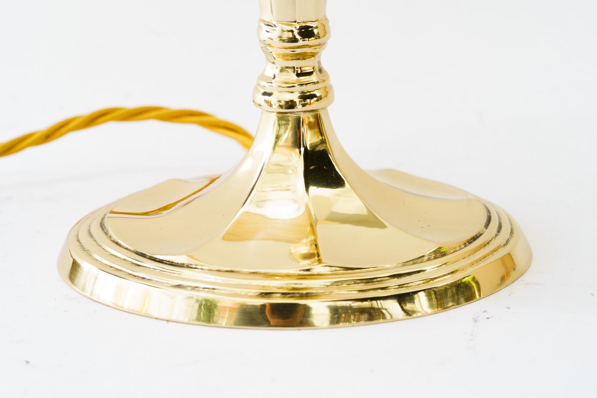 Austrian Oval Art Deco table lamp vienna around 1920s For Sale