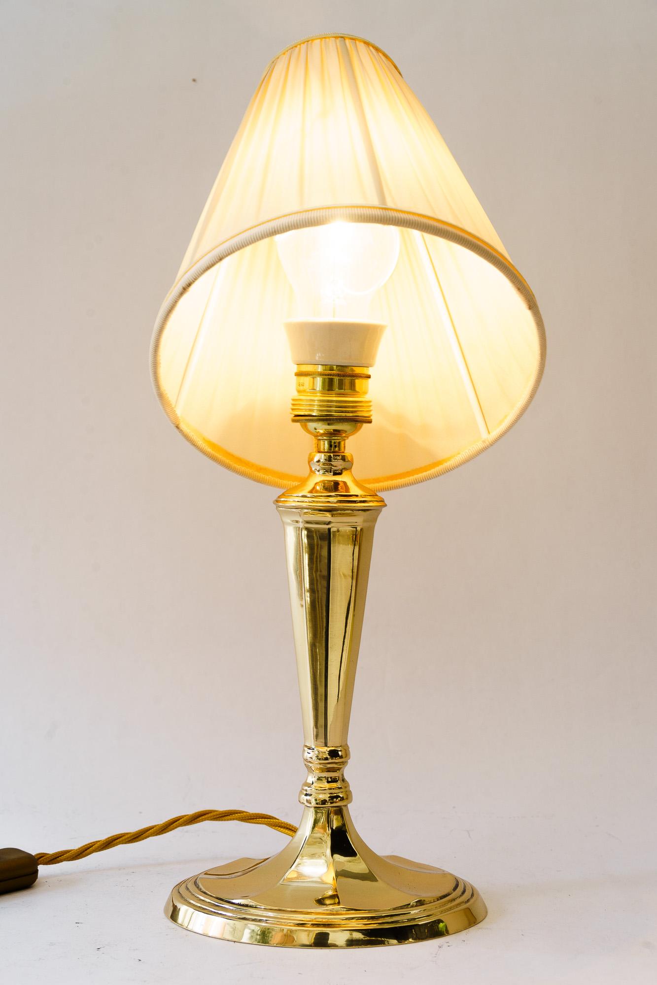 Oval Art Deco table lamp vienna around 1920s For Sale 2