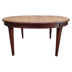 Oval Art Nouveau Style Dining Table in Wood, 20th Century