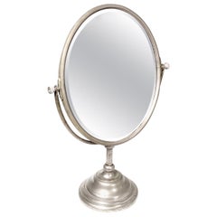 Antique Oval Articulating Table Mirror