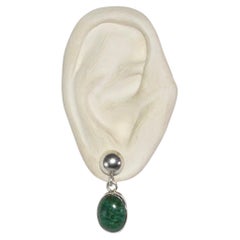 Oval Azurite Earrings