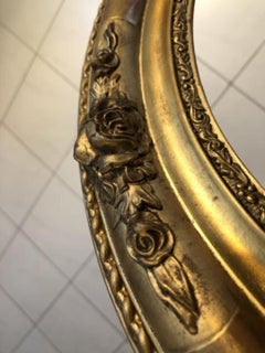 Oval Biedermeier Mirror Frame, Original Florentine Masterpeice
