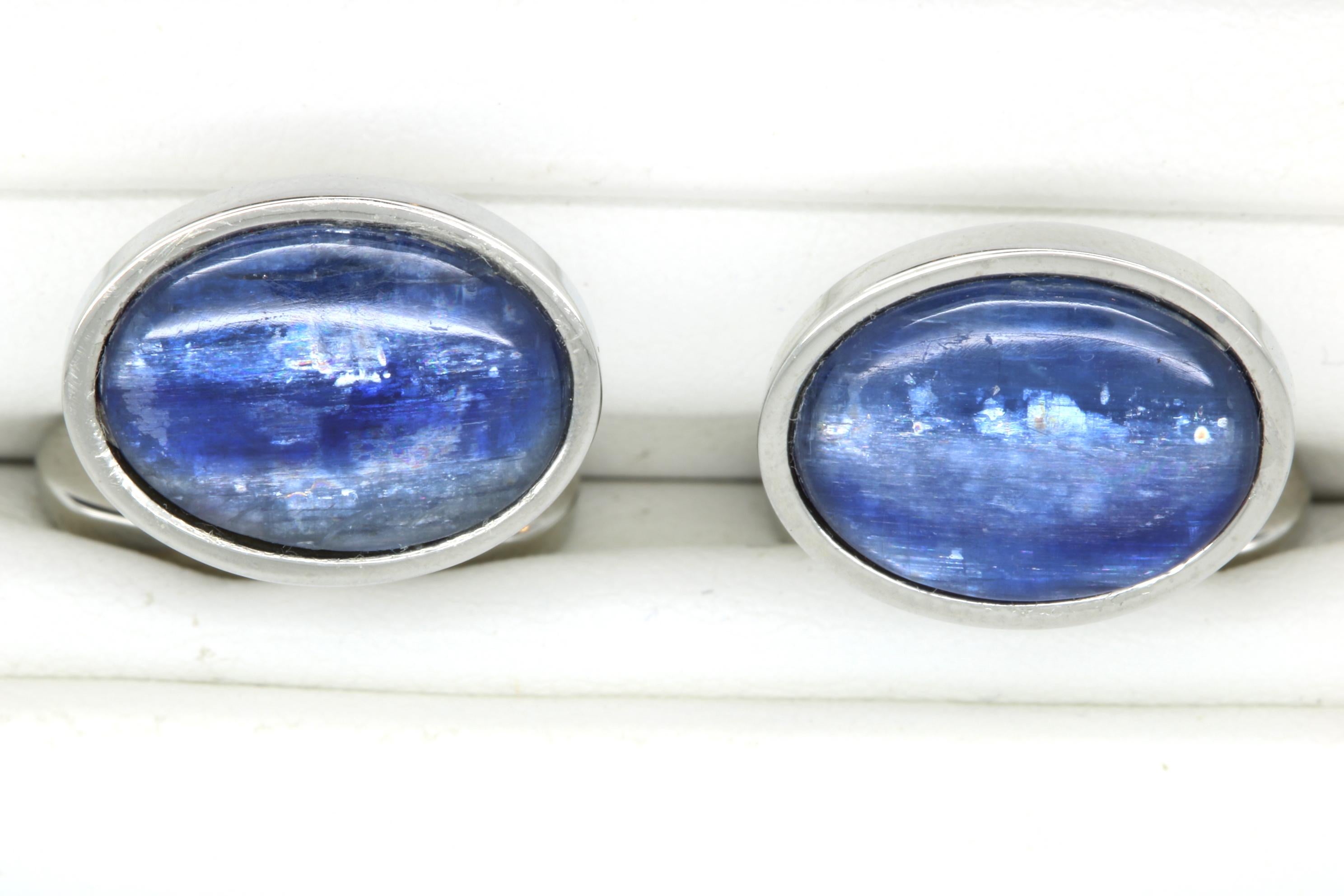 Material: Stainless Steel
Gemstones: 2 Oval Blue Quartz

Fine one-of-a-kind craftsmanship meets incredible quality in this breathtaking piece of jewelry.

All Alberto pieces are made in the U.S.A. and come with a Lifetime Warranty!