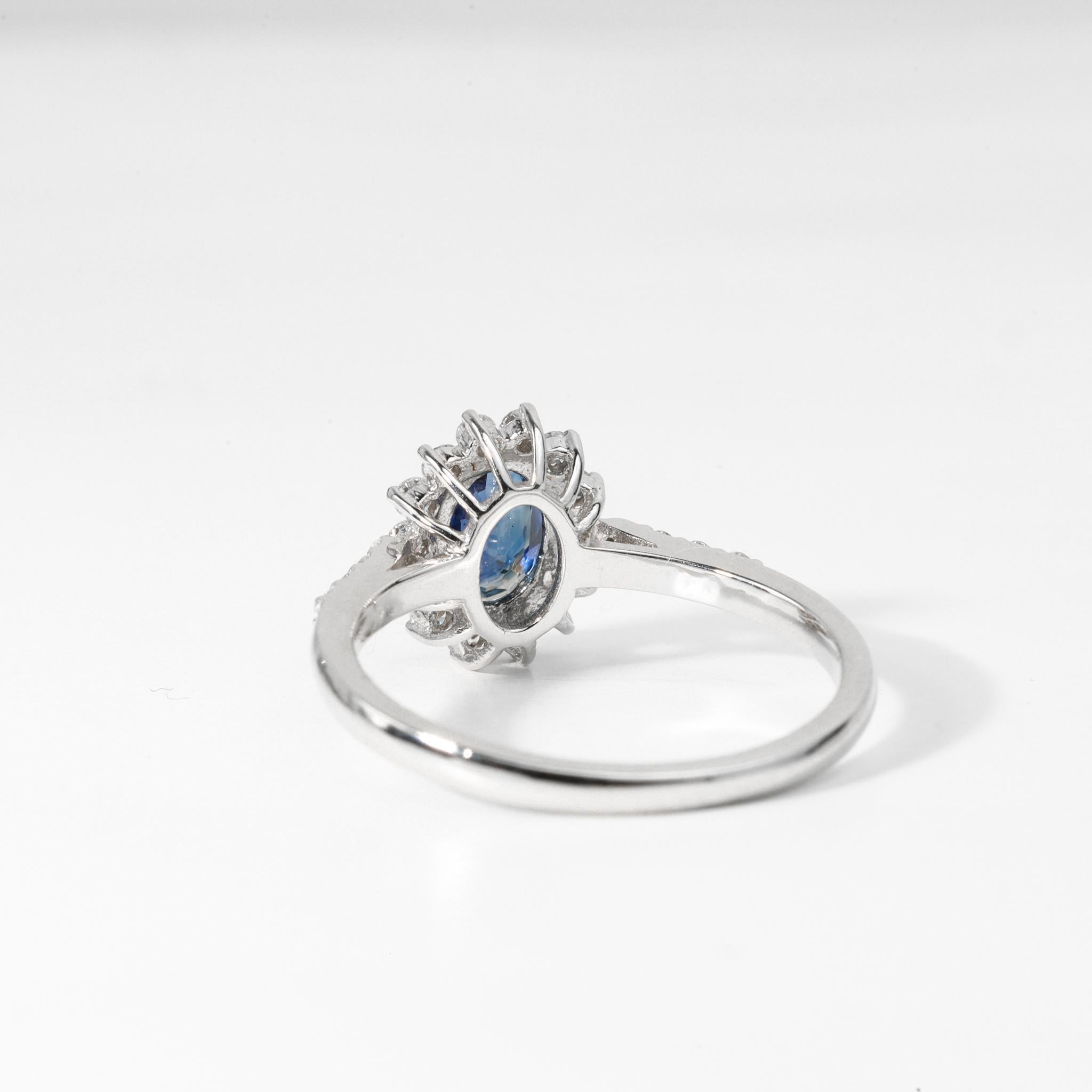 Oval Blue Sapphire Diamond Halo Cocktail Engagement Ring in 18k White Gold

Available in 18k white gold.

Same design can be made also with other custom gemstones per request.

Product details:

🌸Gemstone: Blue Sapphire
🌸 Cut: Oval
🌸 No of Stones