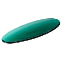 Oval bowl with grindstone engraving, acid signature by Paolo Venini for Venini M