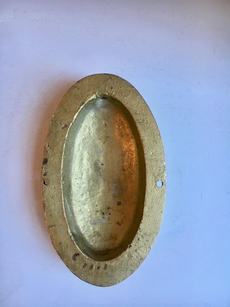 Oval Brass Door Knocker At 1stdibs