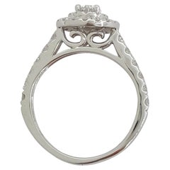 Oval Brilliant Cut Diamond Double Halo Engagement Ring