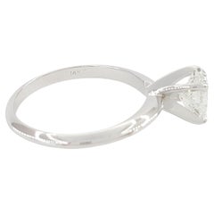 Oval Brilliant Cut Diamond Solitaire 14K White Gold Engagement Ring
