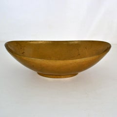 Oval Bronze Decorative Fruit Bowl, 1970's