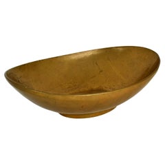 Oval Bronze Decorative Fruit Bowl, 1970's