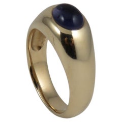 Oval Cabochon Amethyst 9k Yellow Gold Ring